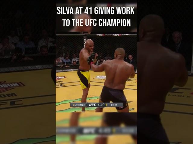 Anderson Silva at 41 giving Daniel Cormier trouble #ufc #mma #shorts