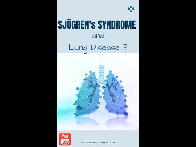 How can Sjogren's Syndrome affects your lungs? #sjogrens #sjogren