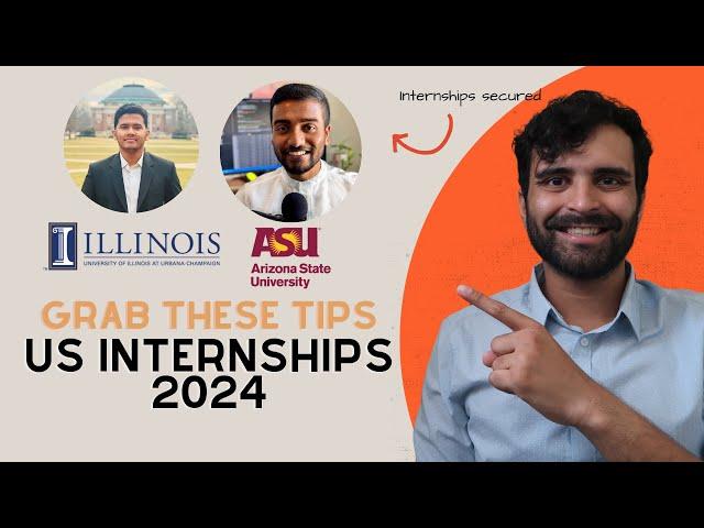 Listen from people who got INTERNSHIPS in 2024