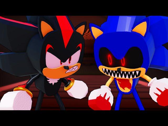 Annoying The Exe As Shadow (Animation + Gameplay) Sonic.exe The Disaster - ROBLOX