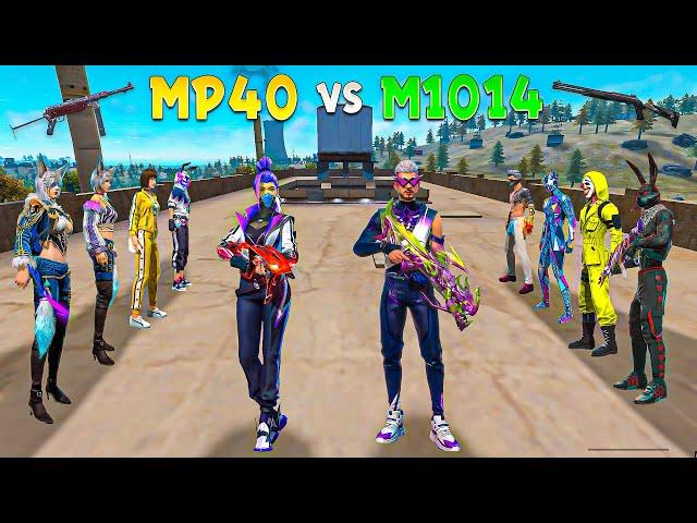 Evo MP40 vs EVO M1014 on Factory Roof | Boys Vs Girls | Gun Skin Challenge | Garena Free Fire