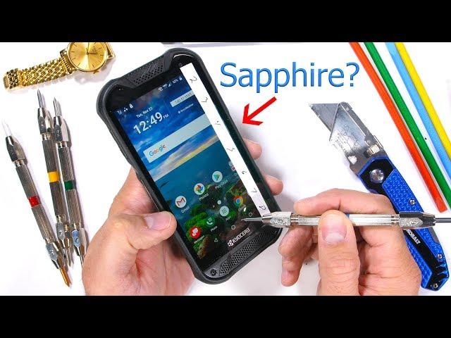 A Rugged SAPPHIRE Covered Smartphone? - Durability Test!