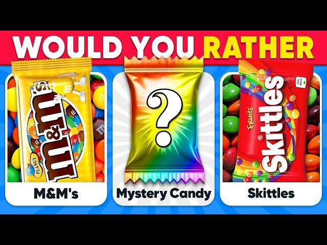 Would You Rather...? MYSTERY Dish  Sweets Edition | Quiz Kingdom