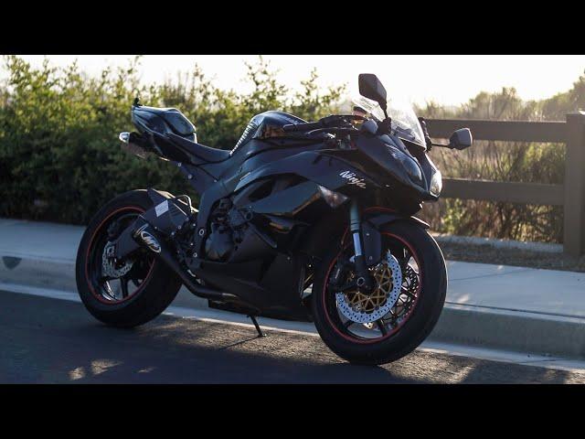Picking up Sushi on the ZX-6R