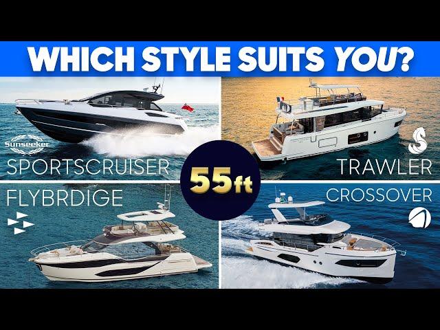 Four Yachts, One Verdict: Flybridge, Sportscruiser, Trawler, or Crossover?