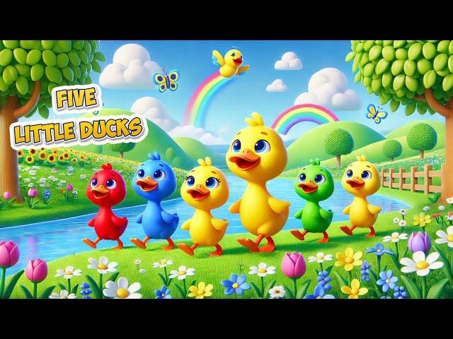 Five Little Ducks | Kids Songs |JUNGLE  BOW | Nursery Rhymes & Kids Songs