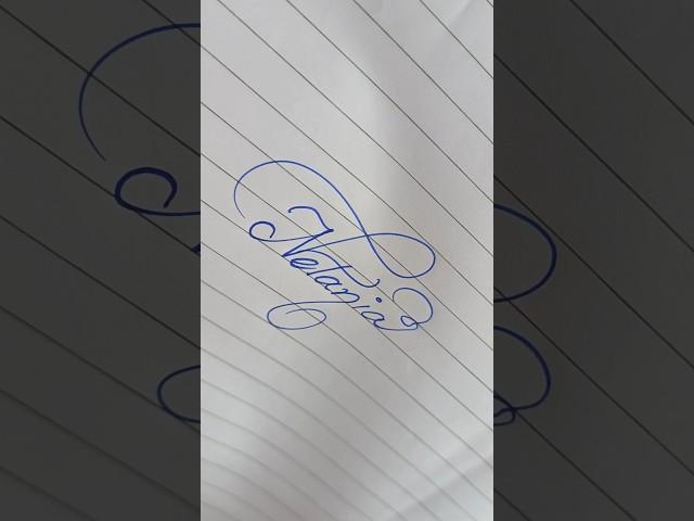 natania...comments your name#drona calligraphy #shorts#signature#style#request#