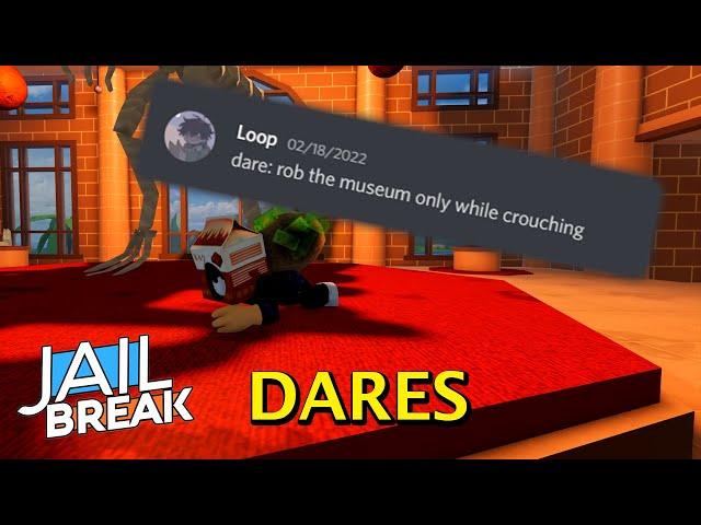 Doing Dares from My Viewers in Roblox Jailbreak