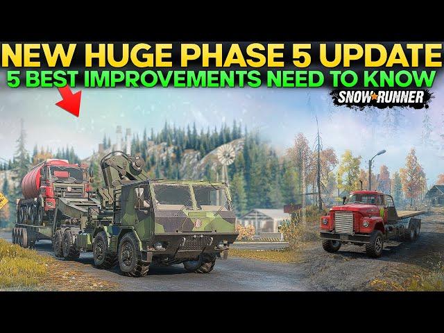 New Phase 5 Update 5 Best Improvements in SnowRunner You Need to Know