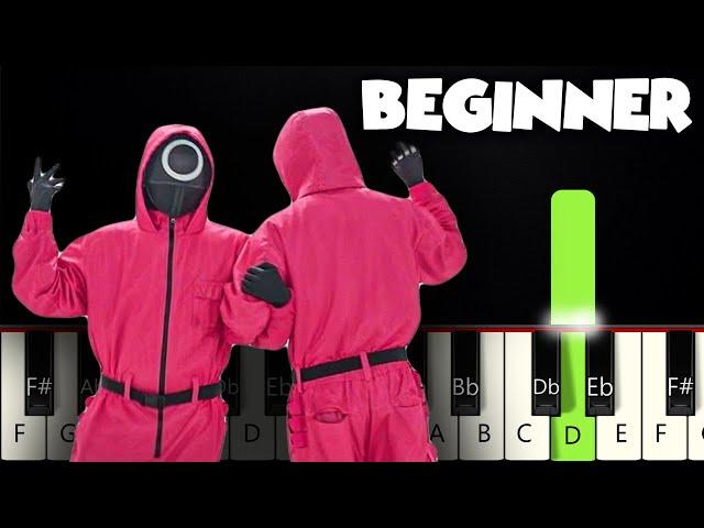 Mingle Game Song - Squid Game 2 | BEGINNER PIANO TUTORIAL + SHEET MUSIC by Betacustic