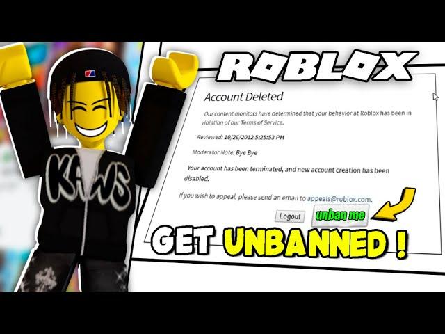 How To Get Unbanned From Roblox (New Method) How To Appeal Roblox Ban And Get it Back - PC/Mobile