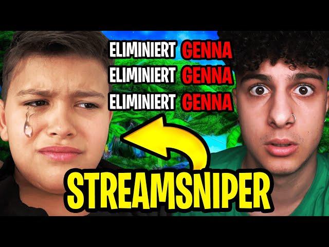 Ich STREAMSNIPE kleiner BRUDER bis er KOMPLETT AUSRASTET und den STREAM BEENDET.. Fortnite