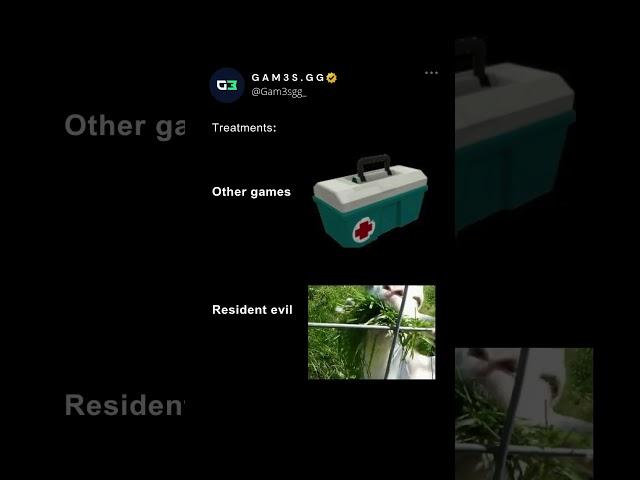 Resident Evil have the most special healing items