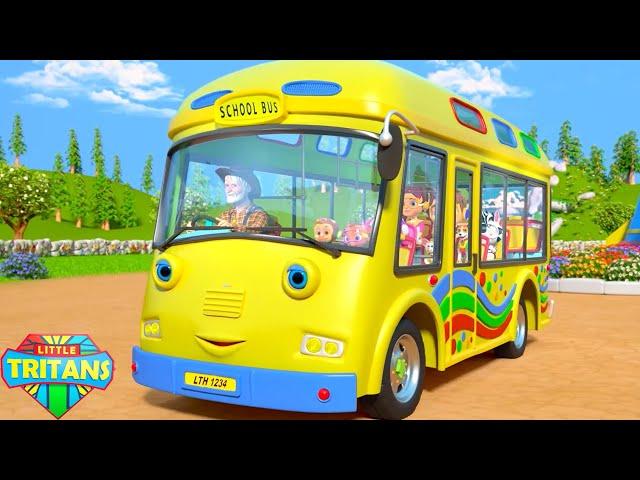 Wheels On The Bus Nursery Rhyme & Cartoon Video for Kids by Little Tritans