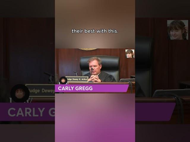 Carly Greegg Judge loses it with Lawyer tells them all to take a what!