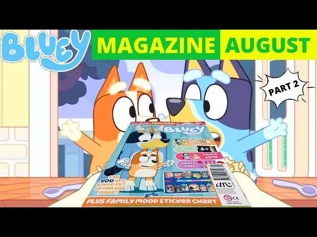  BLUEY Magazine - August Issue Part 2  | Bluey Books & Crafts | Disney Jr | ABC Kids