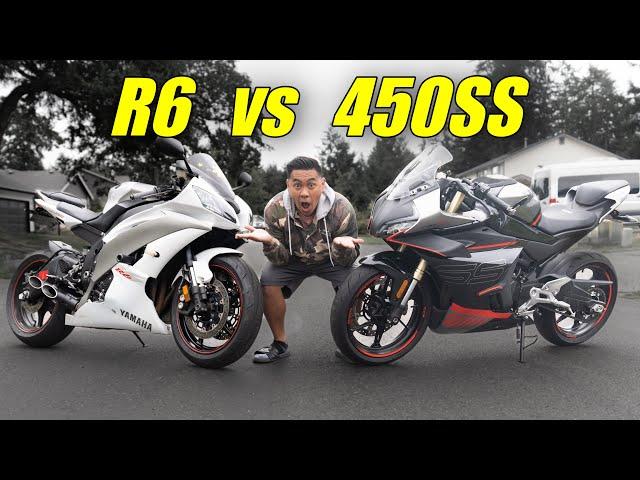 CFMOTO 450SS VS YAMAHA R6