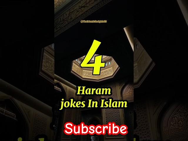 4 Haram jokes in Islam #viral #viralvideo #islamicstatus #ytshorts #youtubeshorts #trendingshorts