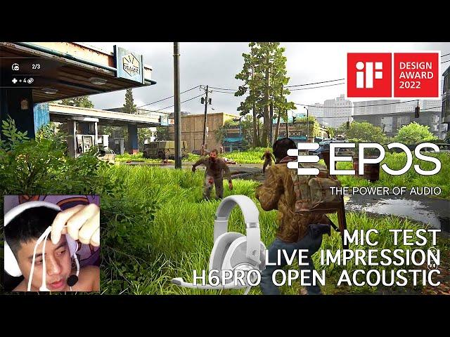 Live Gaming First Impression EPOS H6PRO (Open Back) Headphone + H6PRO MIC SOUND Test Review