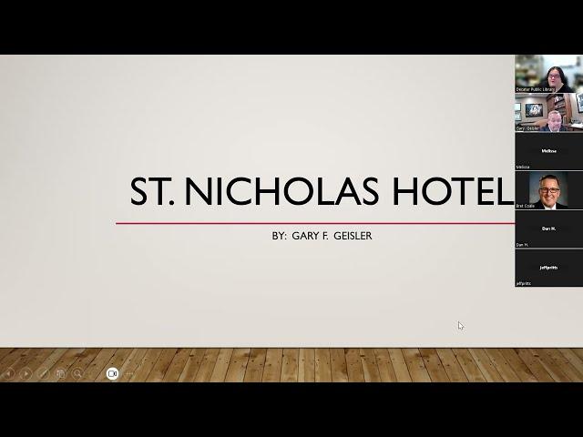 St. Nicholas Hotel with Gary Geisler