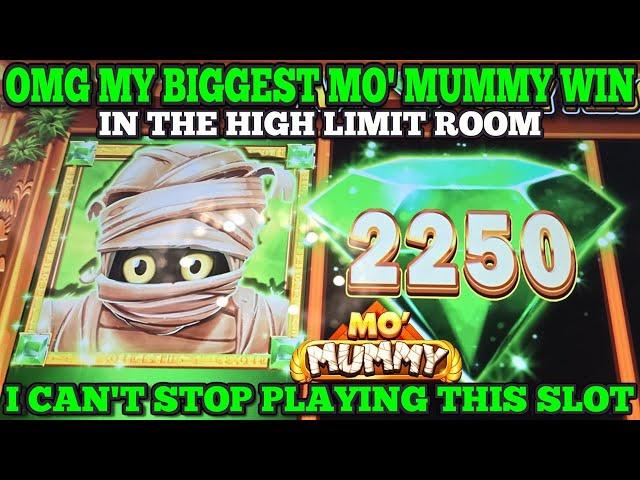 WOW! MY BIGGEST WIN EVER ON MO' MUMMY SLOT IN THE HIGH LIMIT ROOM | Las Vegas Slots #casino #slots