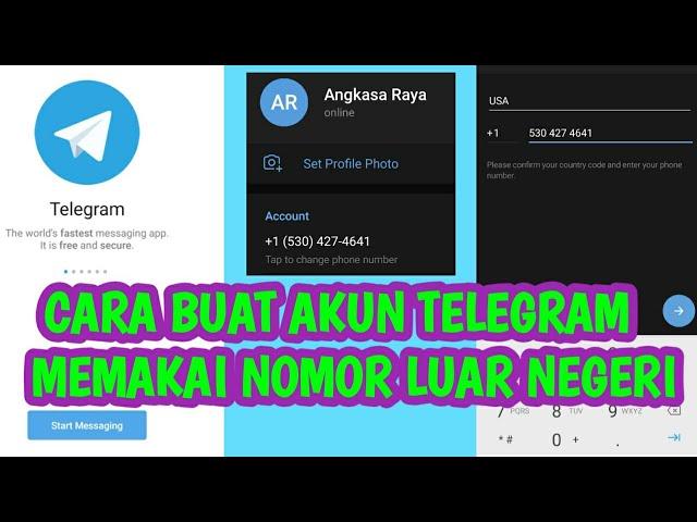 Cara Membuat Akun Telegram Pakai Nomor Luar Negeri Terbaru Gratis || Gampang Luur