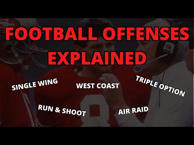 Football Offenses Explained | Air Raid, Triple Option, West Coast, Single Wing & More!