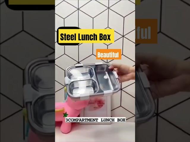 Steel Lunch Box for School and Office #lunchbox #shortsfeed #smarthome