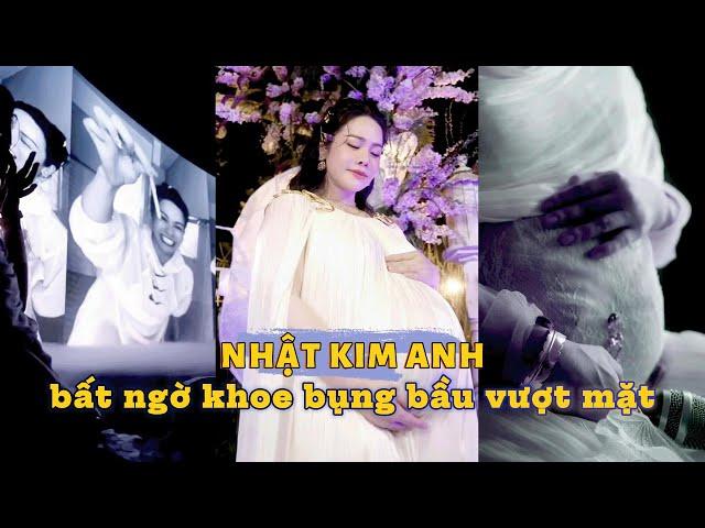 Nhật Kim Anh bất ngờ khoe bụng bầu vượt mặt, tiết lộ sắp sinh con