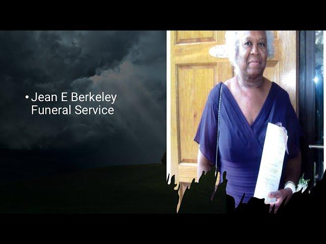 Jean E Berkeley Funeral Service