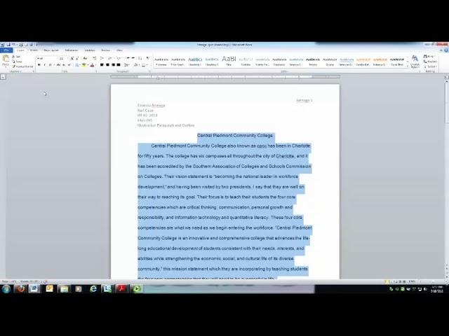 MLA Formatting