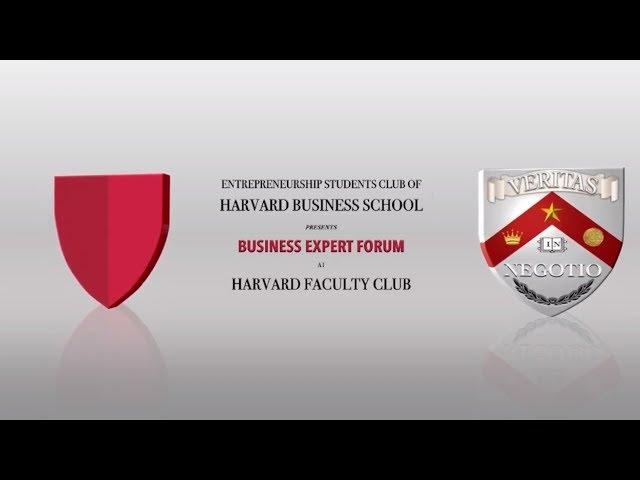 Vincent W Davis - Business Expert Forum at Harvard Faculty club