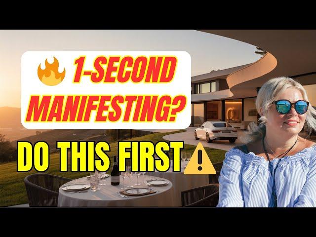Manifest in 1 Second? Not Until You Do THIS First