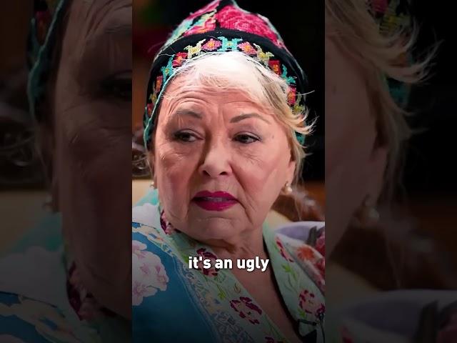 Roseanne Barr on the far-left and far-right