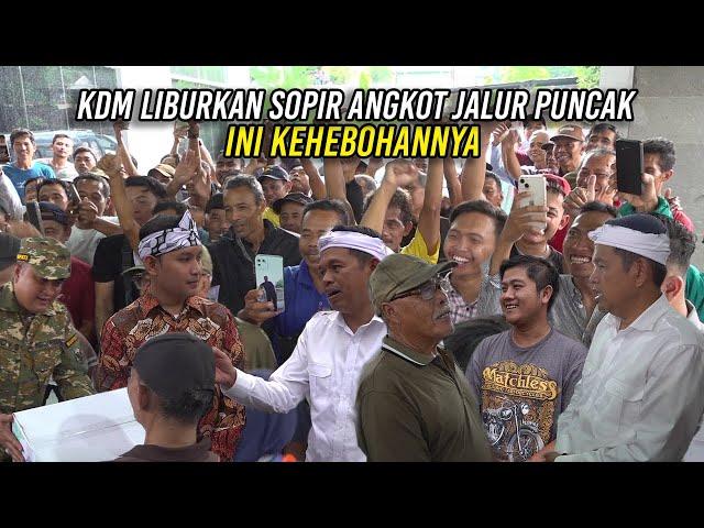 KDM LIBURKAN SOPIR ANGKOT JALUR PUNCAK SEMINGGU PASCA-LEBARAN | INI KEHEBOHANNYA