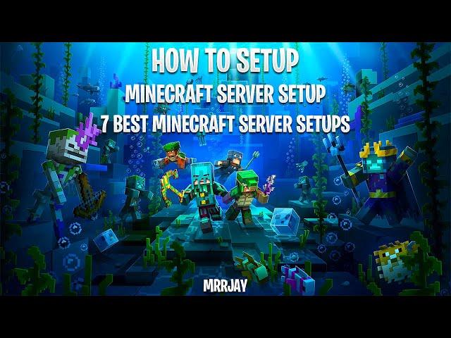 How To Setup Minecraft Server Setups | Best 7 Minecraft Server Setups For Free #mrrjay