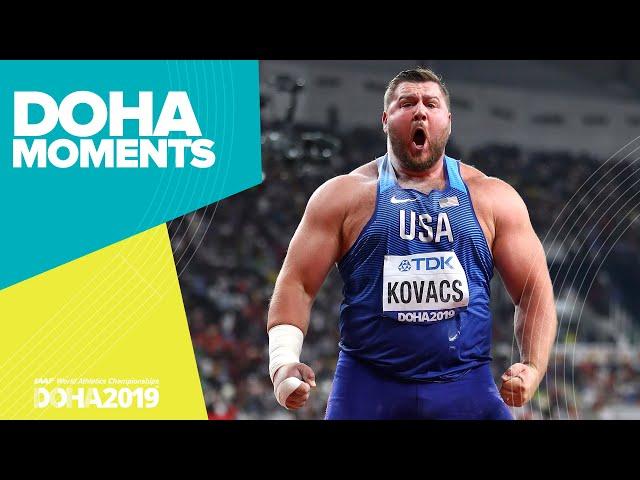 Joe Kovacs Wins Incredible Shot Put Gold | World Athletics Championships 2019 | Doha Moments