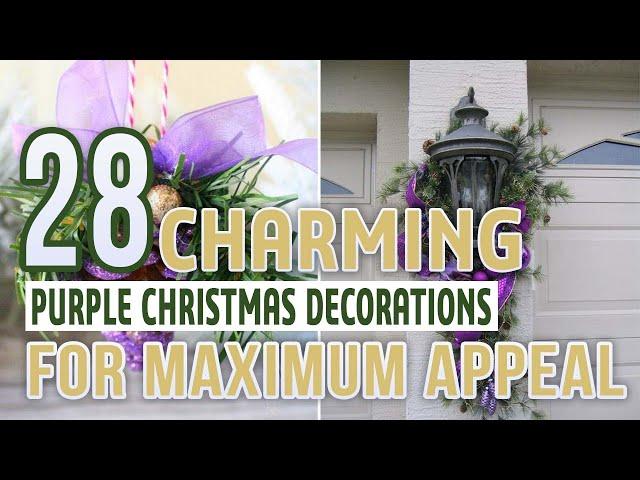 28 Charming Purple Christmas Decorations For Maximum Appeal