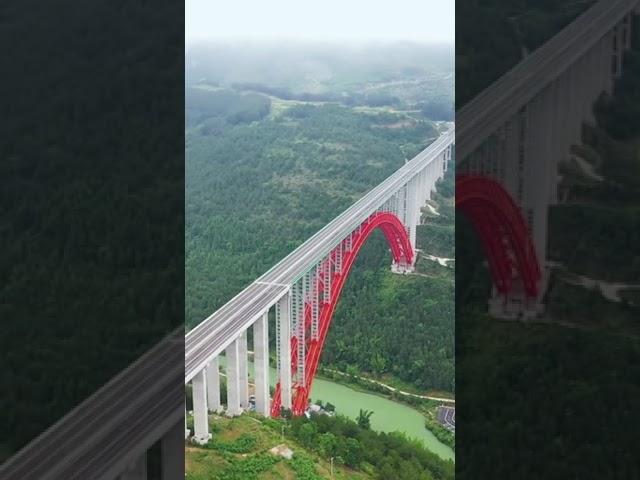 Daxiaojing Bridge（1 5 km long, 250 m high）, Guizhou Province#shorts