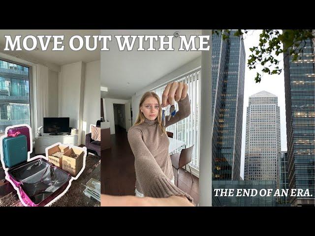 Move Out with me as a London Uni Student - packing, saying goodbye & more!