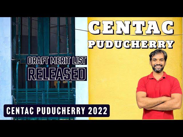 Centac Puducherry 2022 draft merit list released #breaking