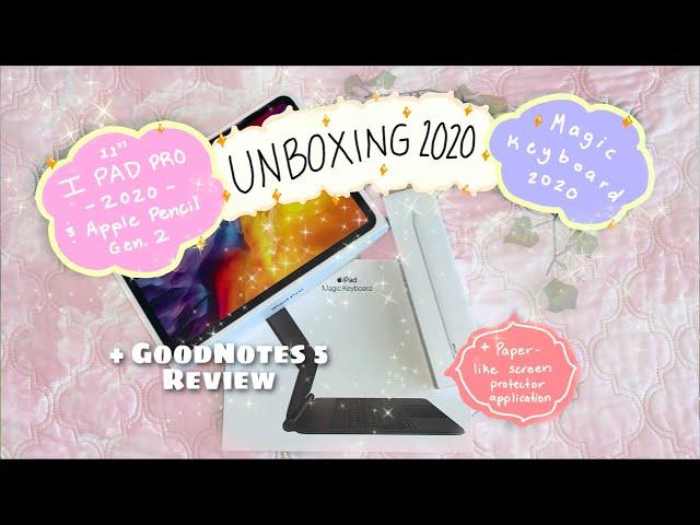 Unboxing Magic Keyboard & iPad Pro 2020   | + GoodNotes study with me