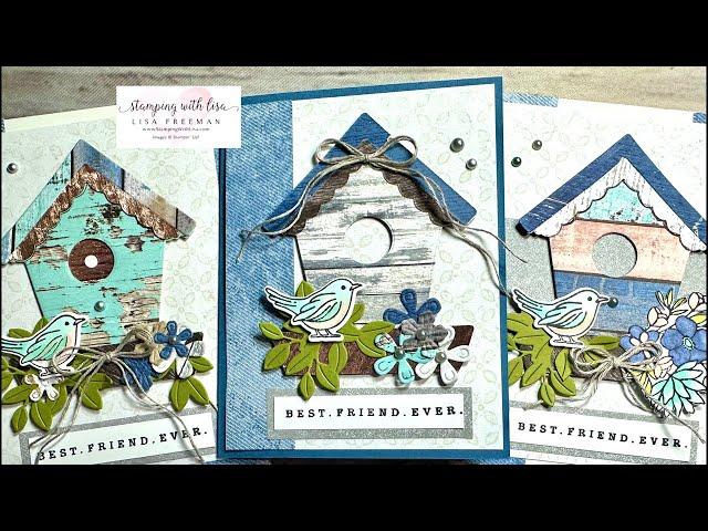 Easy Country Birdhouse Cards!