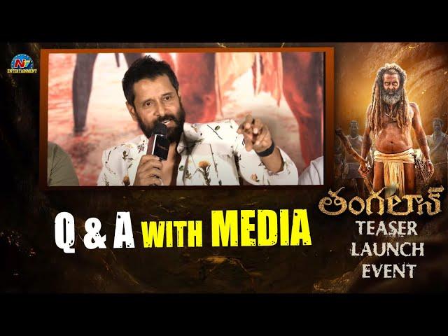 Q & A with Media At Thangalaan Teaser Launch Event | Chiyaan Vikram | @NTVENT