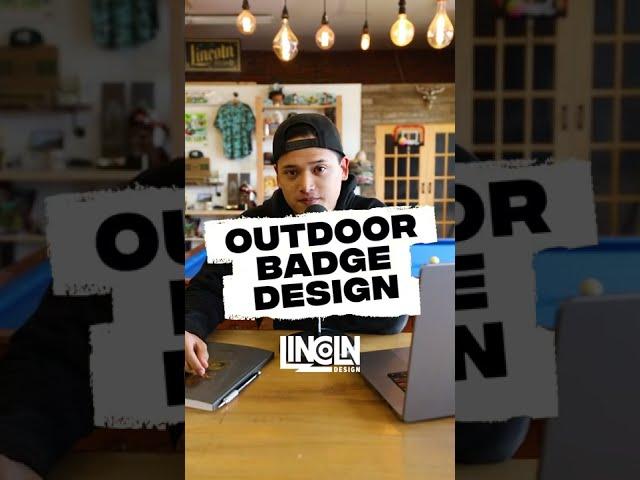Let's make an outdoor badge design for Buck Knives