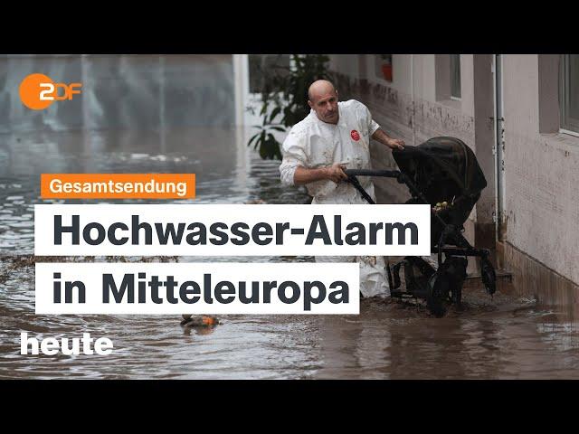 heute 19:00 Uhr vom 14.09.2024 Hochwasser in Europa, Lage in Charkiw, Tag der Tropenwälder