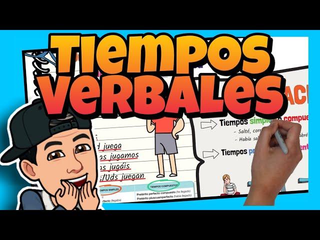  Los TIEMPOS VERBALES  en ESPAÑOL para NIÑOS de PRIMARIA
