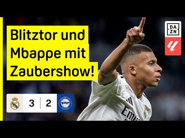 Real zittert trotz Blitztor & Endrick mit Tätlichkeit: Real Madrid - Alaves | LaLiga | DAZN