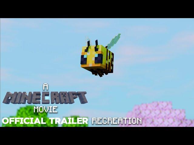 Minecraft Movie Official Trailer Recreation in Actual Minecraft