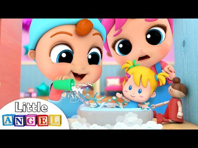 Baby John Plays with Jill's Toys | Little Angel Kids Songs & Nursery Rhymes